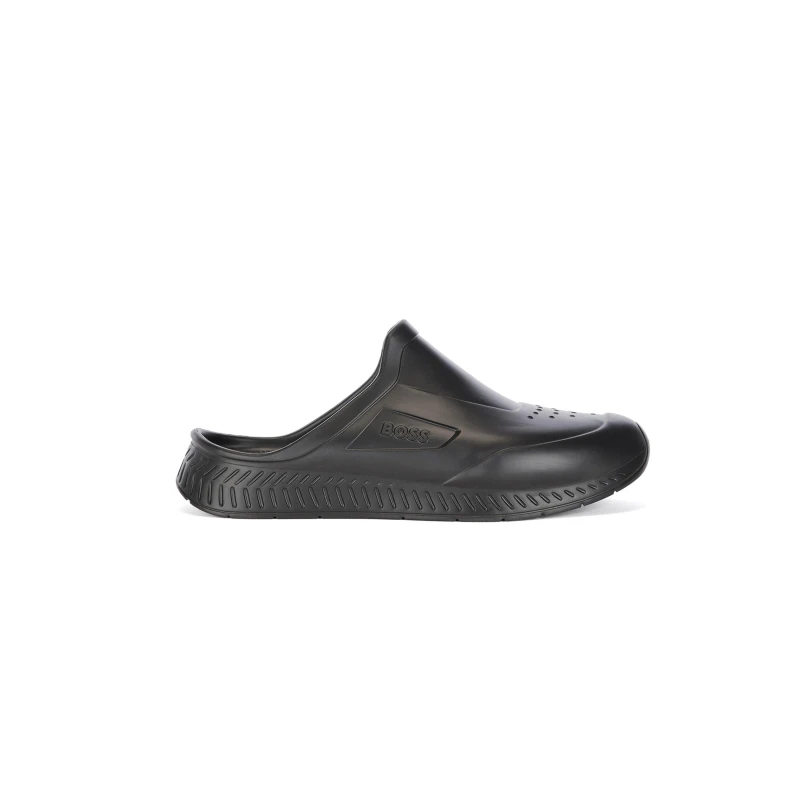 Image of Boss Kids Titanium Lightweight Pool Sliders Black male 2.5 (35)