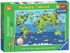 Image of Animals of the World 60 Piece Floor Puzzle