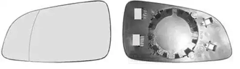 Image of VAN WEZEL 3745831 Wing Mirror Glass * HAGUS * Left Mirror Glass,outside mirror (1914)