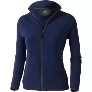 Elevate Womens/Ladies Brossard Micro Fleece (L) (Navy)