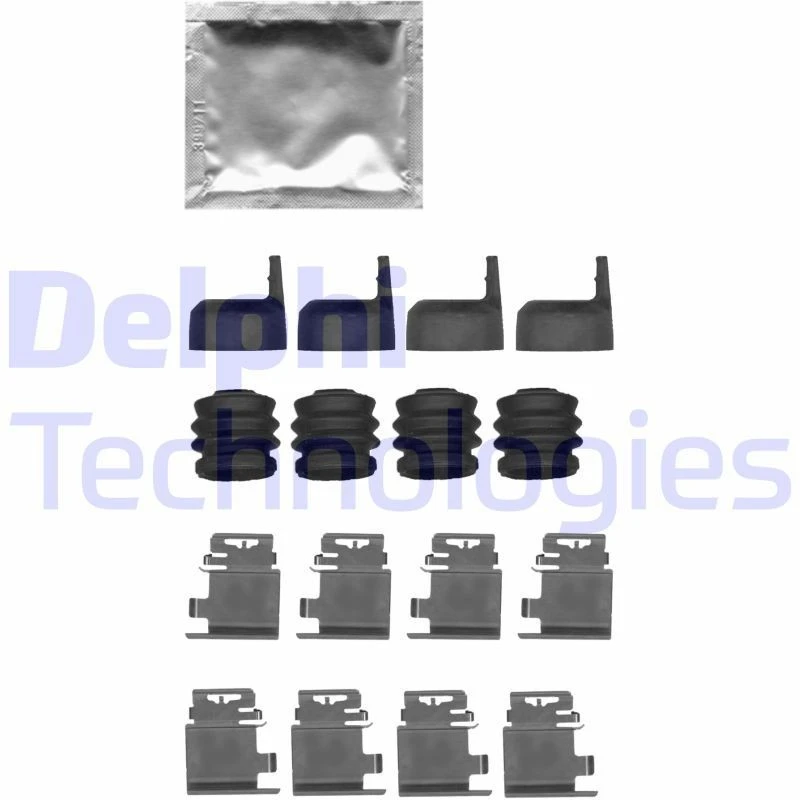 Image of DELPHI Brake pad fitting kit DELPHI LX0687