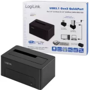 image of LogiLink QP0027 HDD docking station No. of HDDs (max.): 1 x 2.5 inch, 3.5 inch