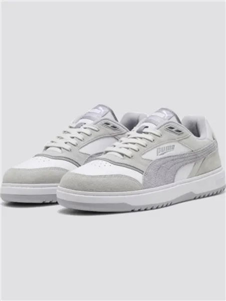 image of Puma Mens Fog Doublecourt Prm Trainers 204552 UK Size 10 - White/Gray