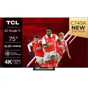 image of TCL 75" 75C745K Smart 4K Ultra HD QLED TV