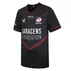 Image of Castore Saracens Home 2021 2022 Junior - Black