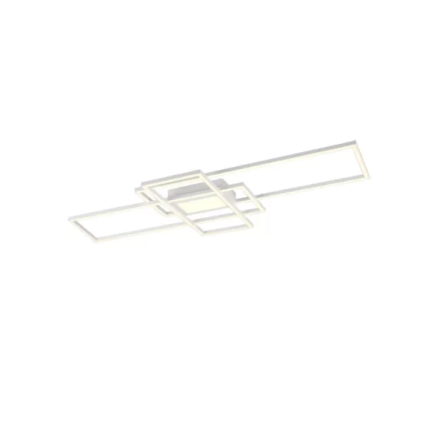 image of Irvine Modern 60W LED Semi Flush Light White Matt 3000-6500K Remote control