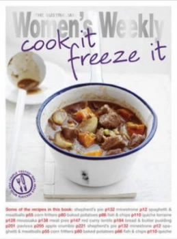 Image of The Australian Womens Weekly Cook It Freeze It Paperback