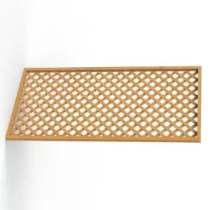 Image of Forest 6' x 3' Diamond Lattice Trellis Fence Topper (1.83m x 0.9m)