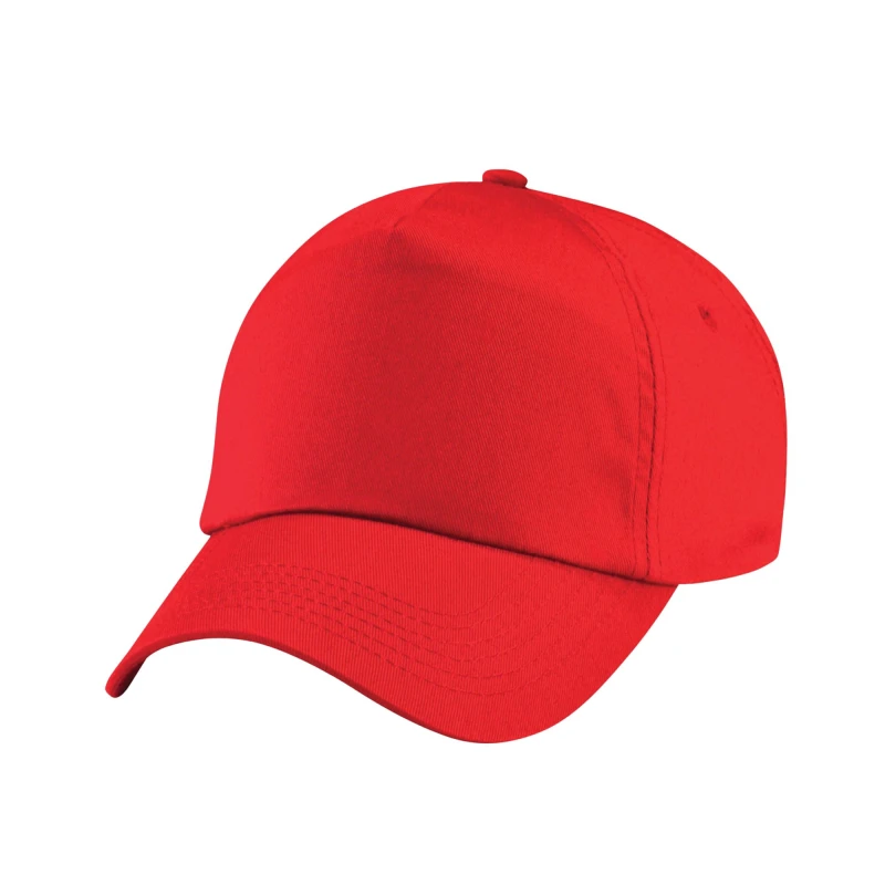Image of Beechfield Original 5 Panel Cap in Light Red Light Red Unisex One Size