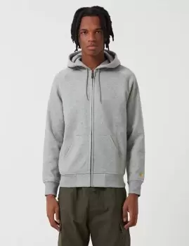 Image of Carhartt Wip Hooded Chase Jacket, Grey Heather / Gold----, Male, Jackets & Outerwear, I026385.00MXX