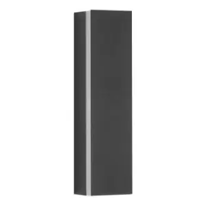 Image of Indiana 20cm Integrated LED Wall Lamp Sandy Black Aluminium LED 12W 600Lm 3000K - Merano