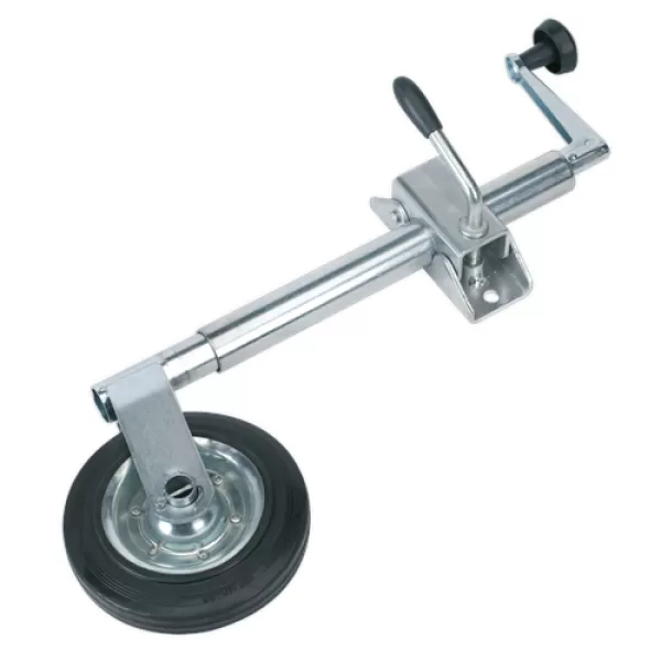 Image of Genuine SEALEY TB371 Jockey Wheel & Clamp Ø35mm - 150mm Solid Wheel