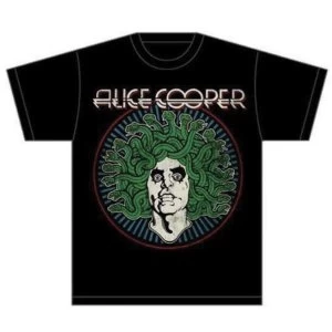 Image of Alice Cooper - Medusa Vintage Unisex XX-Large T-Shirt - Black