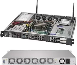 Image of Supermicro 1019D-FHN13TP Server Rack (1U) Intel Xeon D 2.3 GHz...