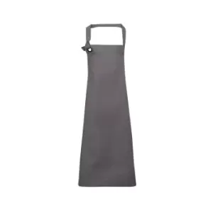 image of Premier Unisex Calibre Heavy Cotton Canvas Bib Apron (dark Grey)