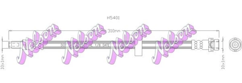 Image of Brake hose KAWE H5401