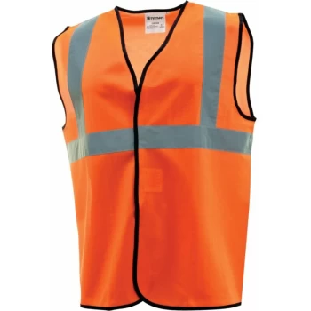 2XL Hi-vis Orange Waistcoat 1BB & B EN471 - Tuffsafe