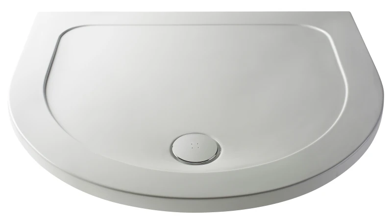 Image of Balterley Premium D Shape Shower Tray - White White
