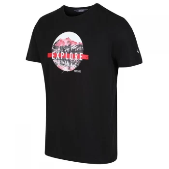 Image of Regatta Breezed Coolweave Cotton T-Shirt - Black