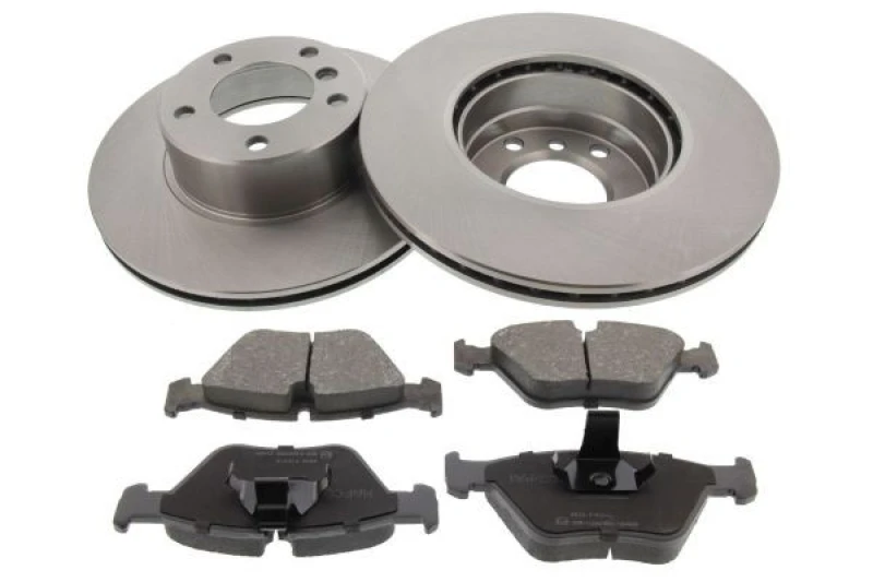 Image of MAPCO 47887 Brake disc and pads set Front Axle, Brake Disc Type: Vented, excl. wear warning contact Brake Set,disc brakes (3405)