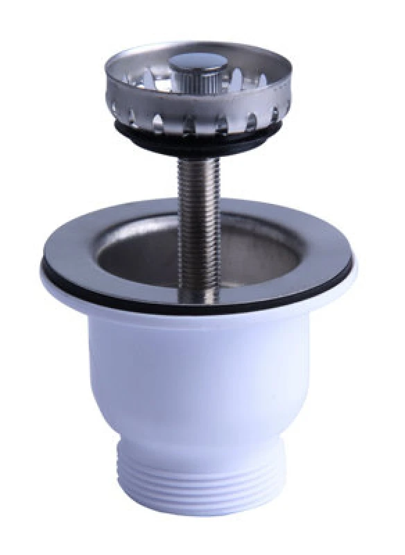 Image of Balterley Mini Basket Strainer Waste - 85mm Diameter - Chrome Silver