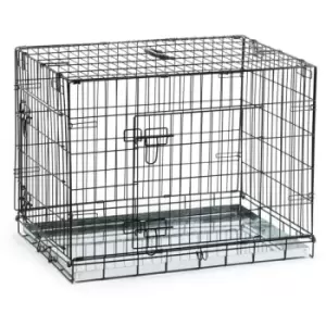 image of Dog Crate 78x55x61cm Black 715802 Beeztees Black