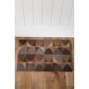 Image of Astley Geo Circles Printed Coir Mat