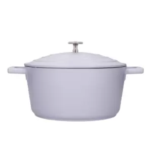 image of Cast Aluminium 4L Round Casserole Dish with Lid