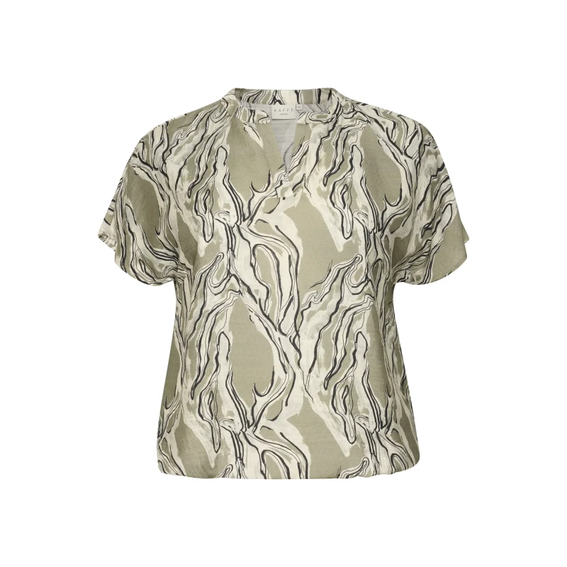 Image of KAFFE Curve Womens blouse KAFFE Curve Melino Beige Female 52
