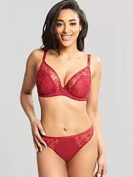 Panache Yasmin Plunge Bra - Ruby, Red, Size 32E, Women