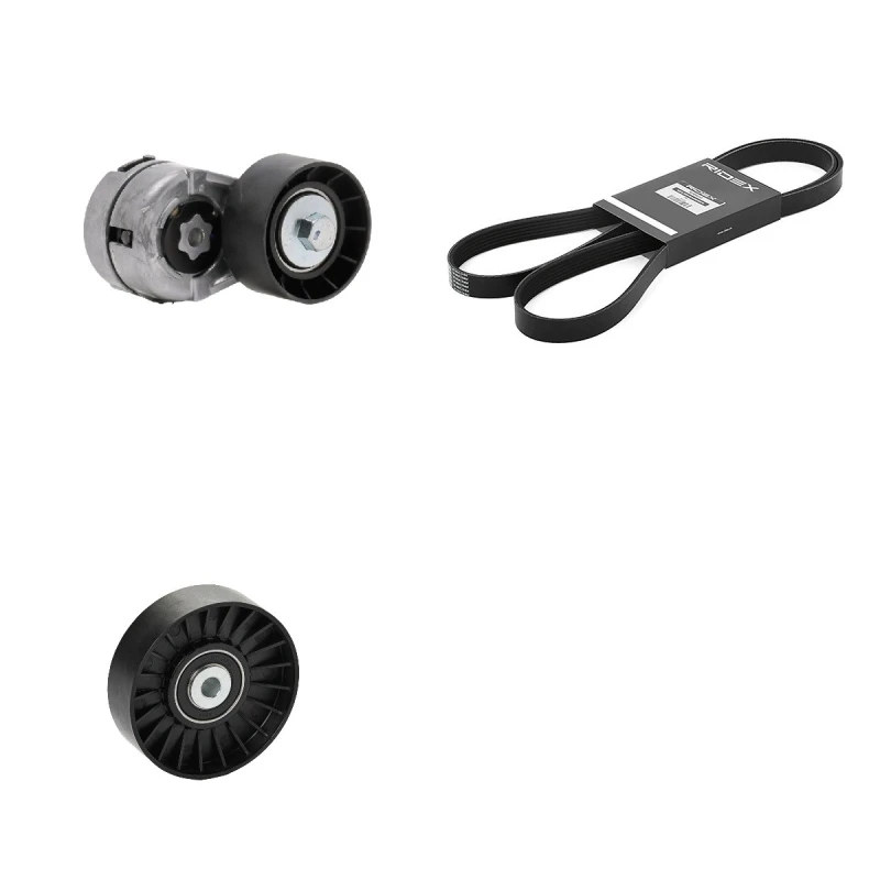 Image of RIDEX 542R0151 V-ribbed belt set V-Ribbed Belt Set (542)