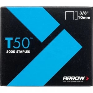 image of Arrow T50 Staples 10mm Pack of 5000