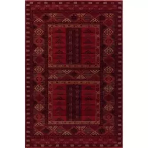 image of Mastercraft Kashqai 4346/300 Rug - 160x240cm, Wool - Red