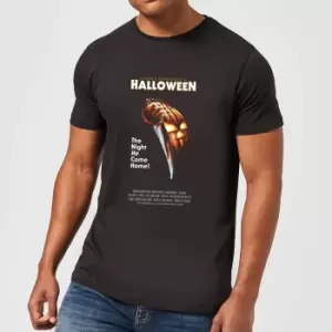 Image of Halloween Poster Mens T-Shirt - Black - L