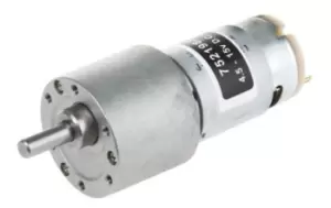 image of RS PRO Geared DC Motor, 7 W, 4.5 15 V, 114 gcm, 7300 rpm, 6mm Shaft Diameter