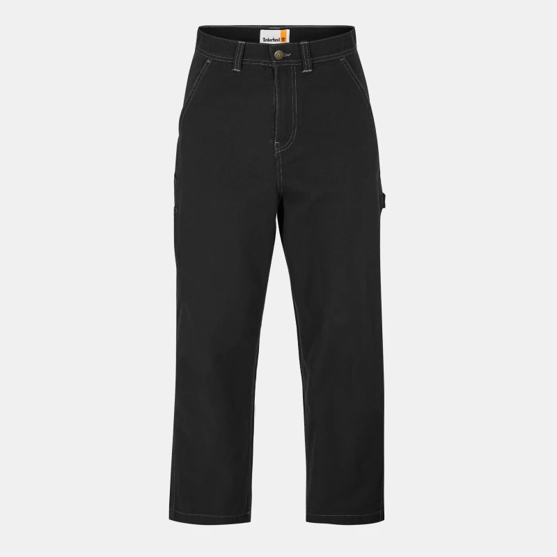 Image of Timberland Mens Canvas Straight Leg Trouser Black male 30W R