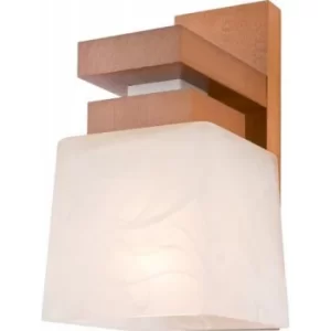 Image of Kubus Dome Wall Light, Glass Shade, Rustic, 1x E27