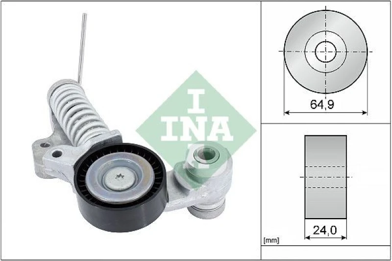 Image of Tensioner Lever, v-ribbed belt INA 534 0702 10