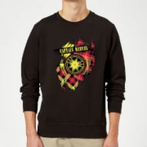 Image of Captain Marvel Tartan Patch Sweatshirt - Black