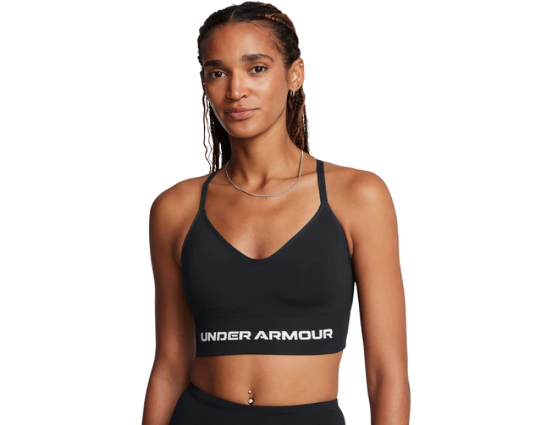 Image of Under Armour Armour Vanish Seamless Low Bra Impact Sports Womens - Black 16