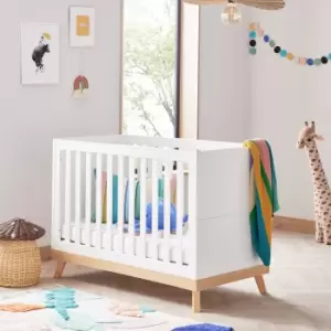 Image of Babymore Mona Mini Cot Bed White