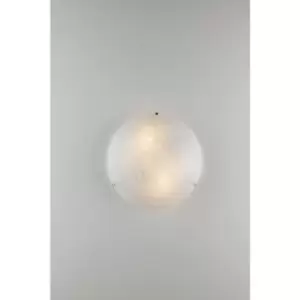 Image of Netlighting Esagram Decorative Flush Ceiling Light, White Glass, E27 - FAN-I-ESA
