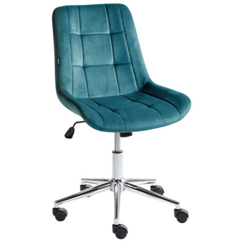 Image of Beliani Office Chair Melrose Velvet Teal