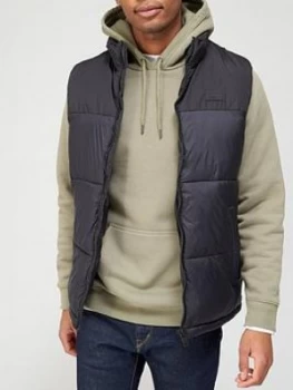 Image of Jack & Jones Drew Padded Gilet - Black