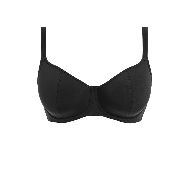 Image of Freya Womens Jewel Cove Sweetheart Bikini Top in Black Size: 30DD Black Female 30DD