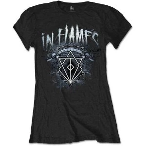 Image of In Flames - Battles Crest Womens Large T-Shirt - Black