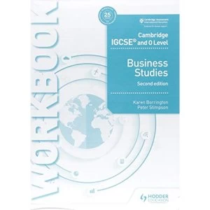 Image of Cambridge IGCSE and O Level Business Studies Workbook 2nd edition Paperback / softback 2018