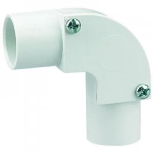 Wickes Trunking Inspection Elbow - White 20mm