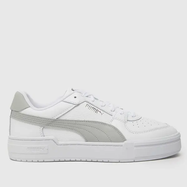 image of PUMA ca pro classic trainers in white & grey White/grey UK 10 (EU 44½)