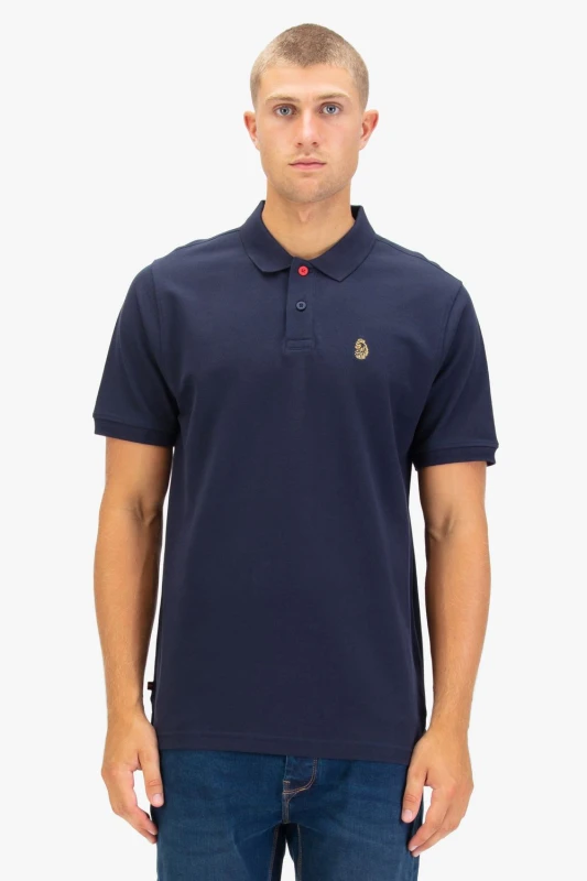 Image of Luke 1977 Luke 1977 Men New Mead Polo in Dark Navy Size: large Dark Navy L Male 5054610705904